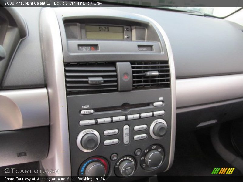 Liquid Silver Metallic / Gray 2008 Mitsubishi Galant ES