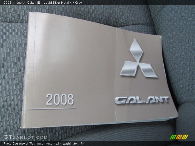 Liquid Silver Metallic / Gray 2008 Mitsubishi Galant ES