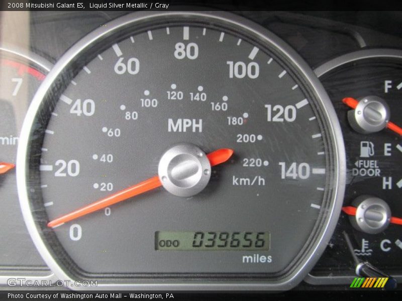 Liquid Silver Metallic / Gray 2008 Mitsubishi Galant ES