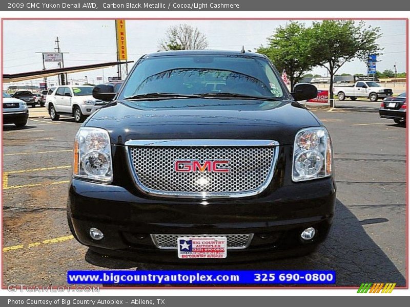 Carbon Black Metallic / Cocoa/Light Cashmere 2009 GMC Yukon Denali AWD