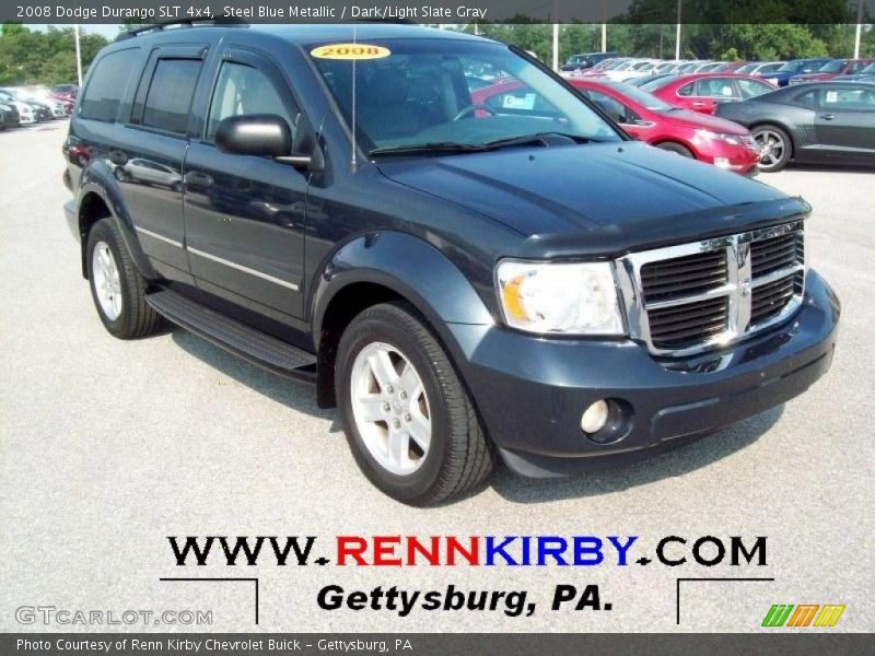 Steel Blue Metallic / Dark/Light Slate Gray 2008 Dodge Durango SLT 4x4