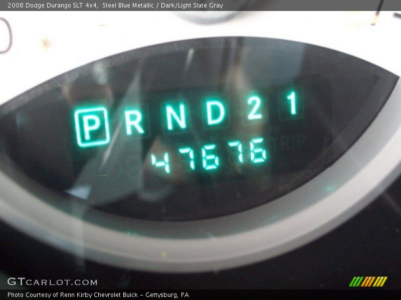 Steel Blue Metallic / Dark/Light Slate Gray 2008 Dodge Durango SLT 4x4