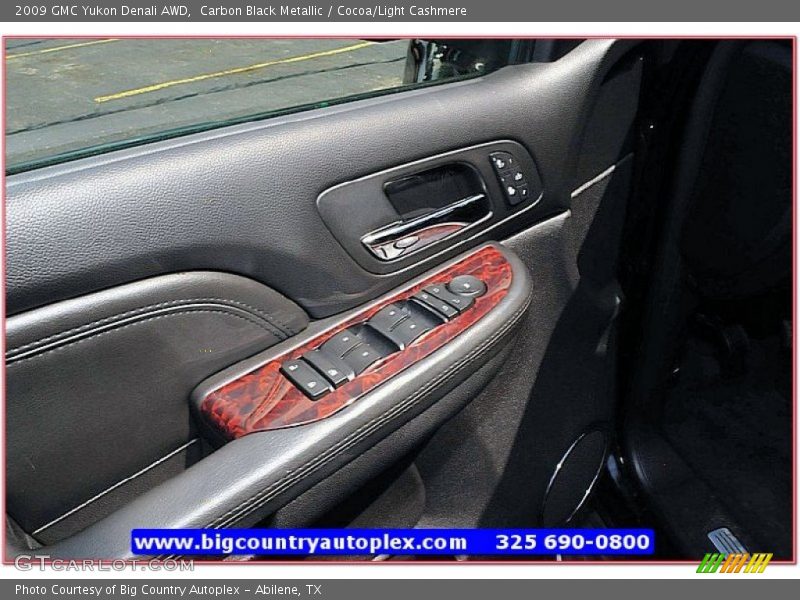 Carbon Black Metallic / Cocoa/Light Cashmere 2009 GMC Yukon Denali AWD