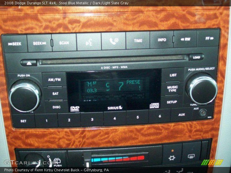 Steel Blue Metallic / Dark/Light Slate Gray 2008 Dodge Durango SLT 4x4