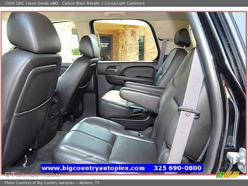 Carbon Black Metallic / Cocoa/Light Cashmere 2009 GMC Yukon Denali AWD