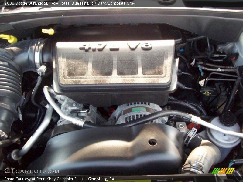 Steel Blue Metallic / Dark/Light Slate Gray 2008 Dodge Durango SLT 4x4
