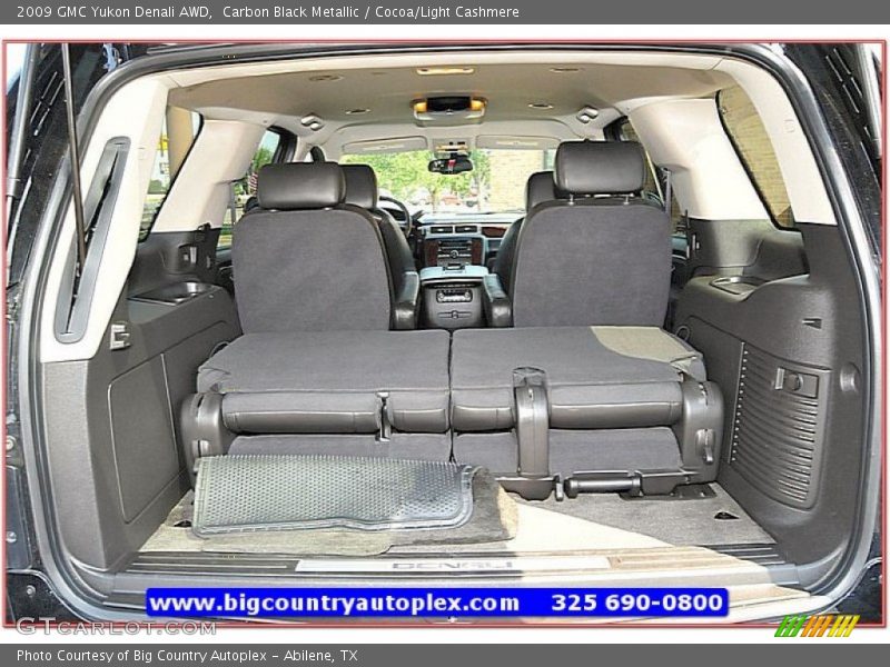 Carbon Black Metallic / Cocoa/Light Cashmere 2009 GMC Yukon Denali AWD