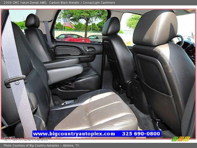 Carbon Black Metallic / Cocoa/Light Cashmere 2009 GMC Yukon Denali AWD