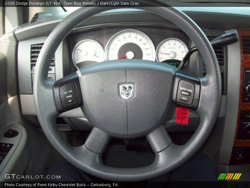 Steel Blue Metallic / Dark/Light Slate Gray 2008 Dodge Durango SLT 4x4