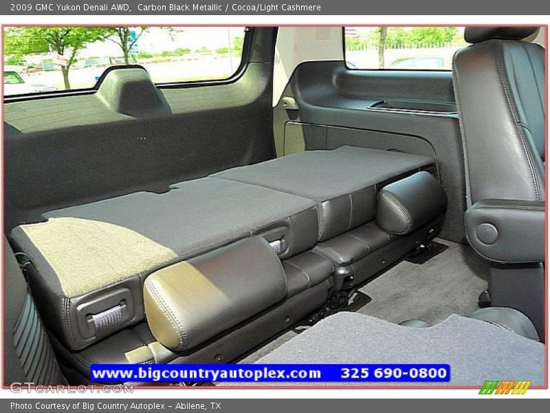 Carbon Black Metallic / Cocoa/Light Cashmere 2009 GMC Yukon Denali AWD