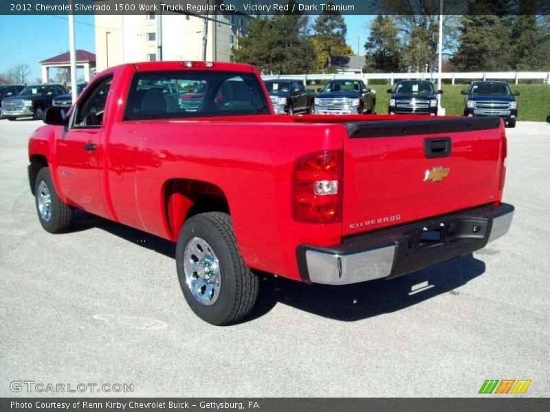 Victory Red / Dark Titanium 2012 Chevrolet Silverado 1500 Work Truck Regular Cab