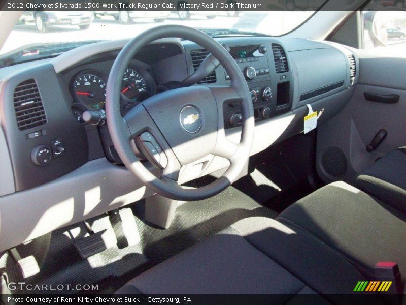 Victory Red / Dark Titanium 2012 Chevrolet Silverado 1500 Work Truck Regular Cab