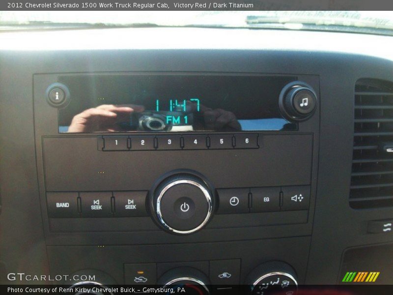 Victory Red / Dark Titanium 2012 Chevrolet Silverado 1500 Work Truck Regular Cab