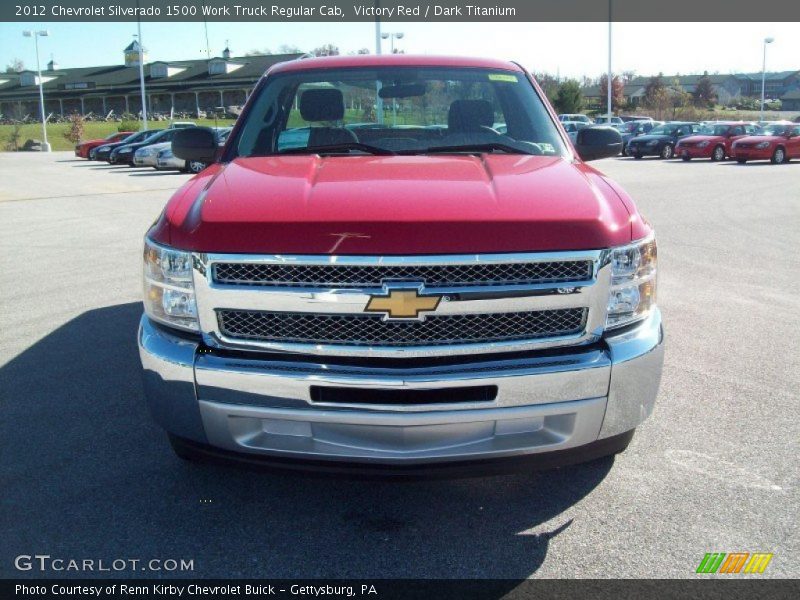 Victory Red / Dark Titanium 2012 Chevrolet Silverado 1500 Work Truck Regular Cab