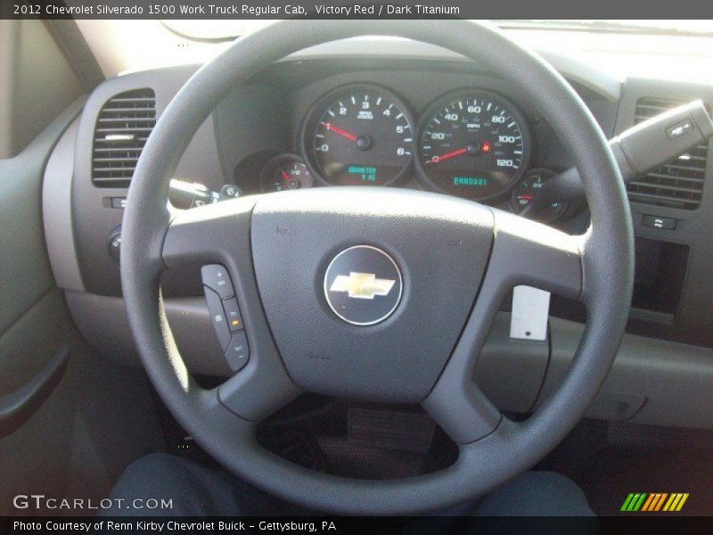 Victory Red / Dark Titanium 2012 Chevrolet Silverado 1500 Work Truck Regular Cab