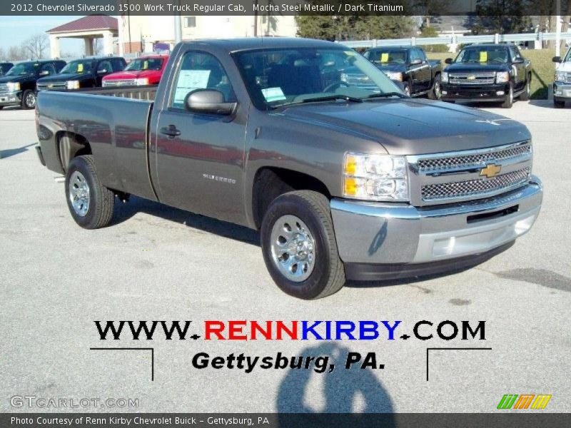 Mocha Steel Metallic / Dark Titanium 2012 Chevrolet Silverado 1500 Work Truck Regular Cab