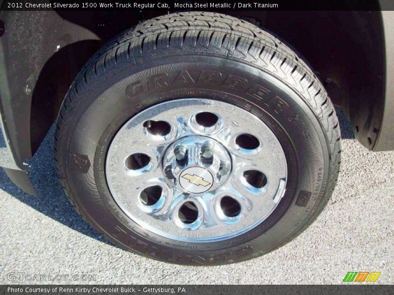 Mocha Steel Metallic / Dark Titanium 2012 Chevrolet Silverado 1500 Work Truck Regular Cab