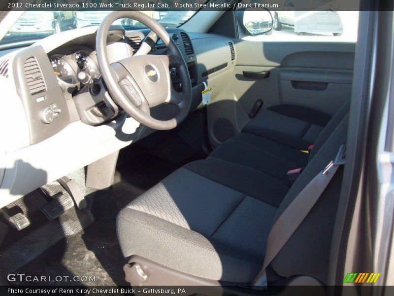 Mocha Steel Metallic / Dark Titanium 2012 Chevrolet Silverado 1500 Work Truck Regular Cab