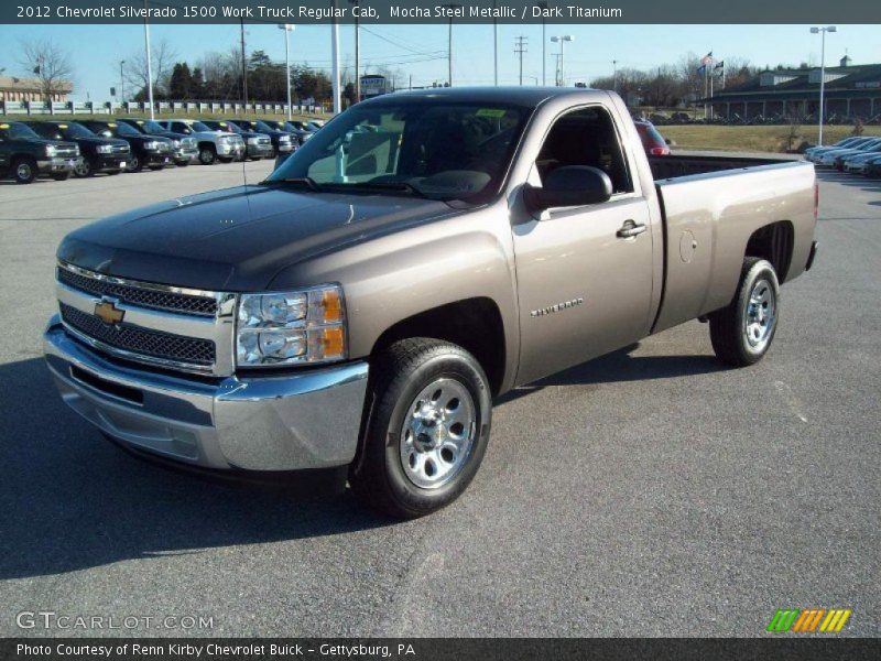 Mocha Steel Metallic / Dark Titanium 2012 Chevrolet Silverado 1500 Work Truck Regular Cab