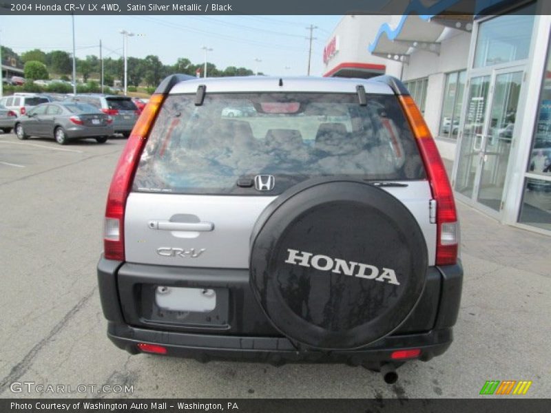 Satin Silver Metallic / Black 2004 Honda CR-V LX 4WD