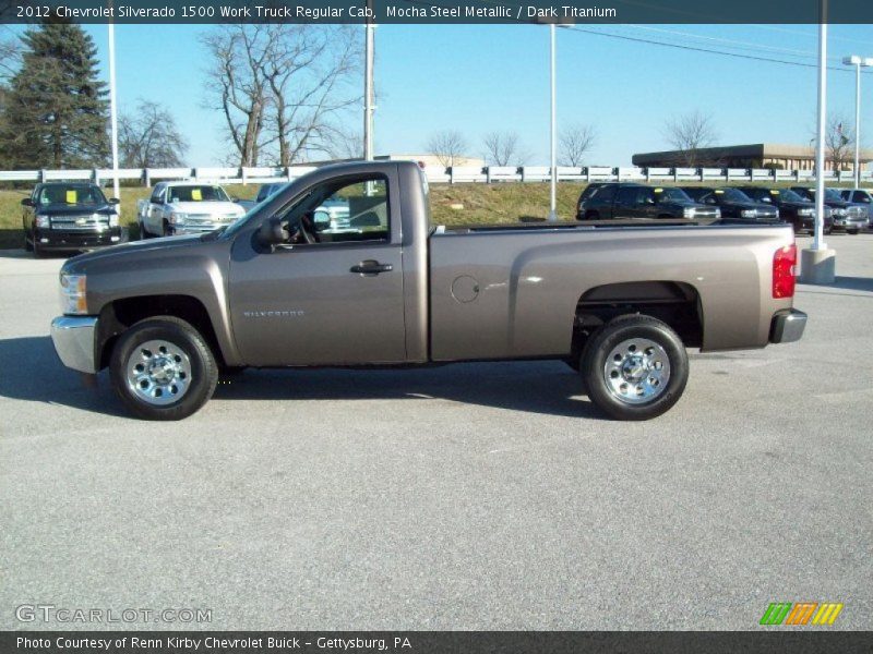 Mocha Steel Metallic / Dark Titanium 2012 Chevrolet Silverado 1500 Work Truck Regular Cab