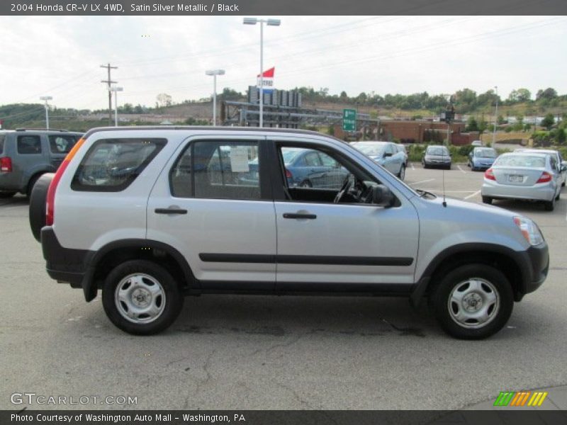 Satin Silver Metallic / Black 2004 Honda CR-V LX 4WD
