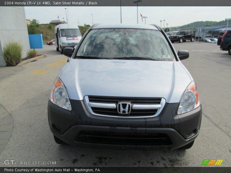 Satin Silver Metallic / Black 2004 Honda CR-V LX 4WD