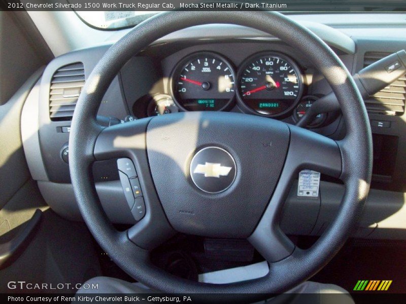 Mocha Steel Metallic / Dark Titanium 2012 Chevrolet Silverado 1500 Work Truck Regular Cab