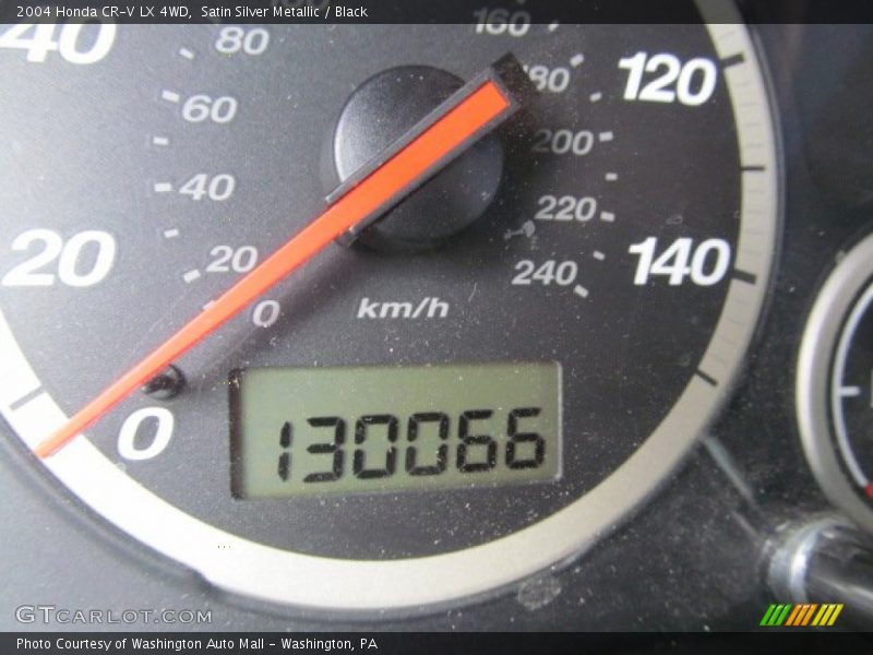 Satin Silver Metallic / Black 2004 Honda CR-V LX 4WD