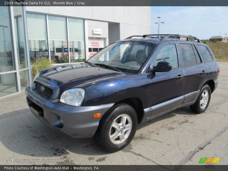 Moonlit Blue / Gray 2004 Hyundai Santa Fe GLS