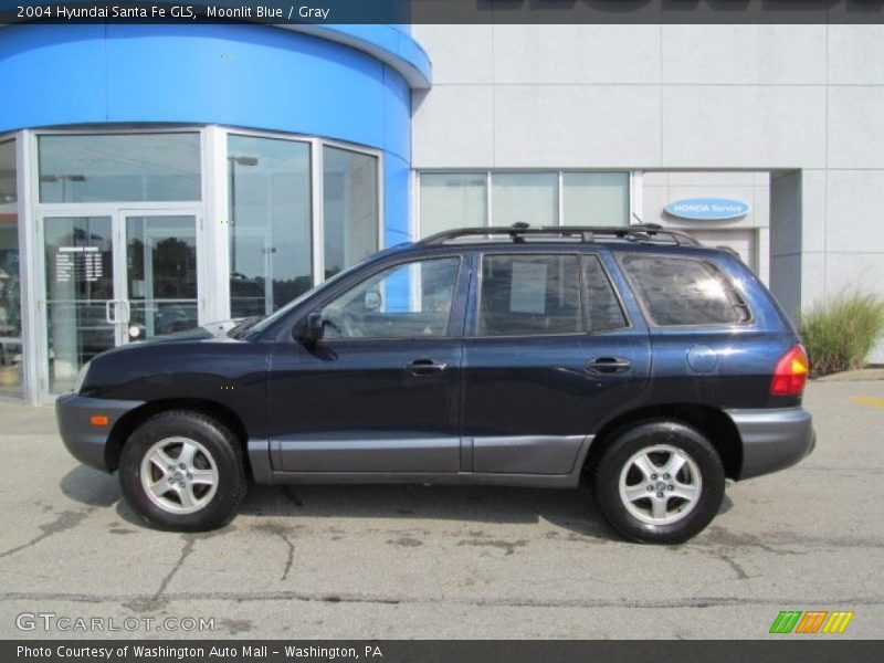 Moonlit Blue / Gray 2004 Hyundai Santa Fe GLS