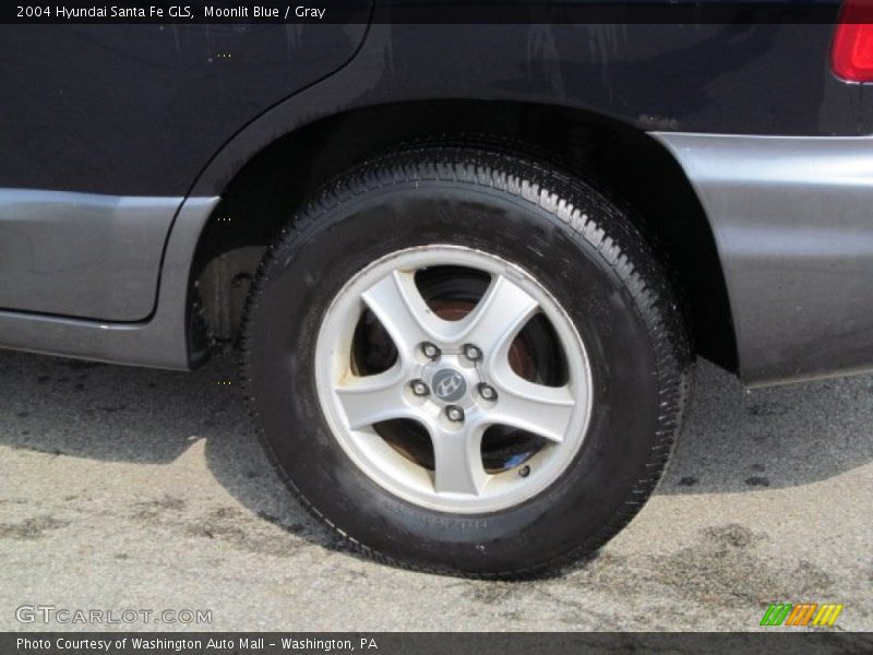 Moonlit Blue / Gray 2004 Hyundai Santa Fe GLS