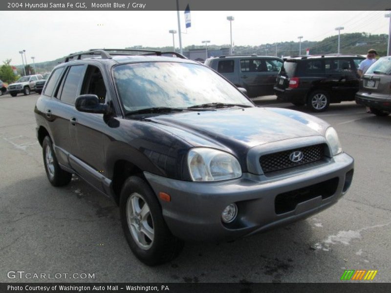 Moonlit Blue / Gray 2004 Hyundai Santa Fe GLS