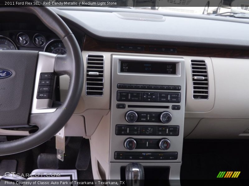 Red Candy Metallic / Medium Light Stone 2011 Ford Flex SEL