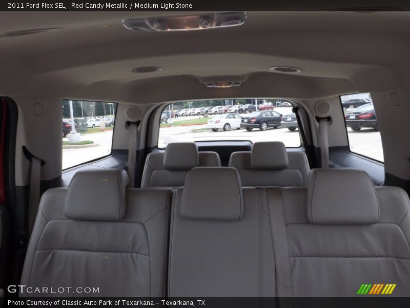 Red Candy Metallic / Medium Light Stone 2011 Ford Flex SEL