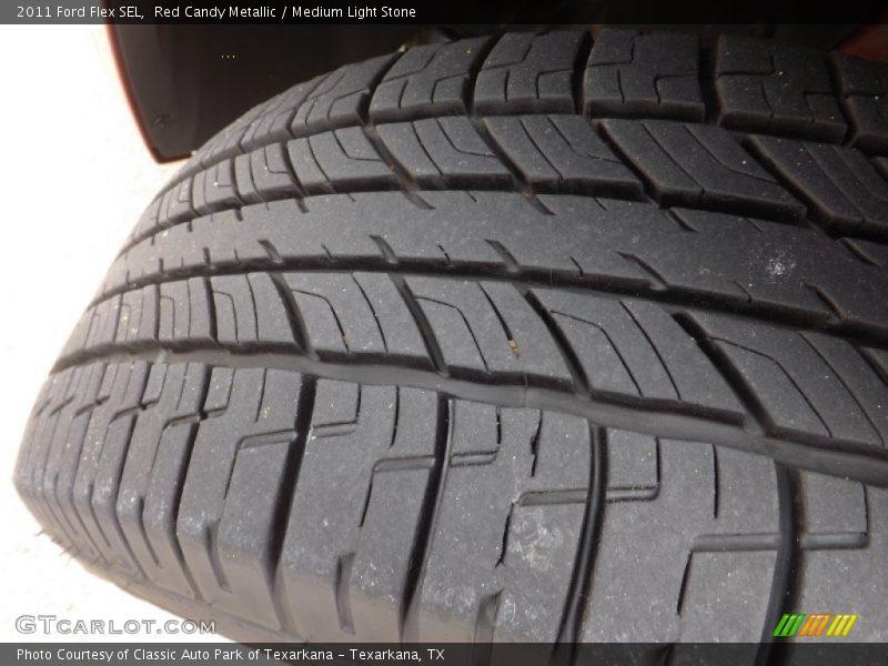 Red Candy Metallic / Medium Light Stone 2011 Ford Flex SEL
