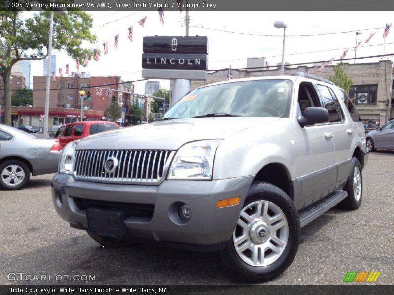 Silver Birch Metallic / Midnight Grey 2005 Mercury Mountaineer V6 AWD