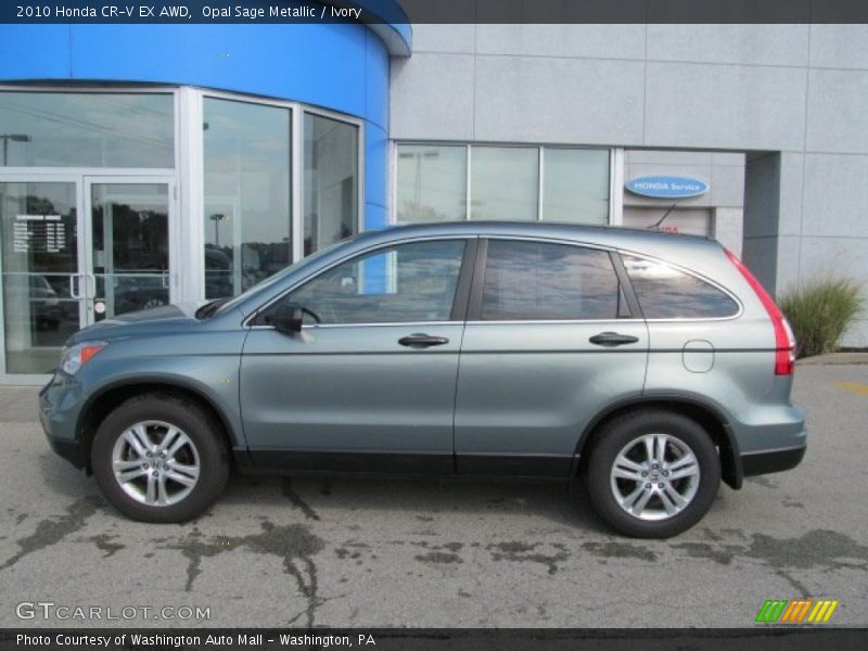 Opal Sage Metallic / Ivory 2010 Honda CR-V EX AWD