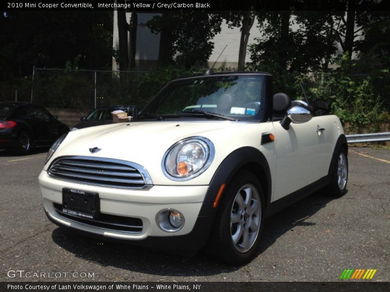 Interchange Yellow / Grey/Carbon Black 2010 Mini Cooper Convertible
