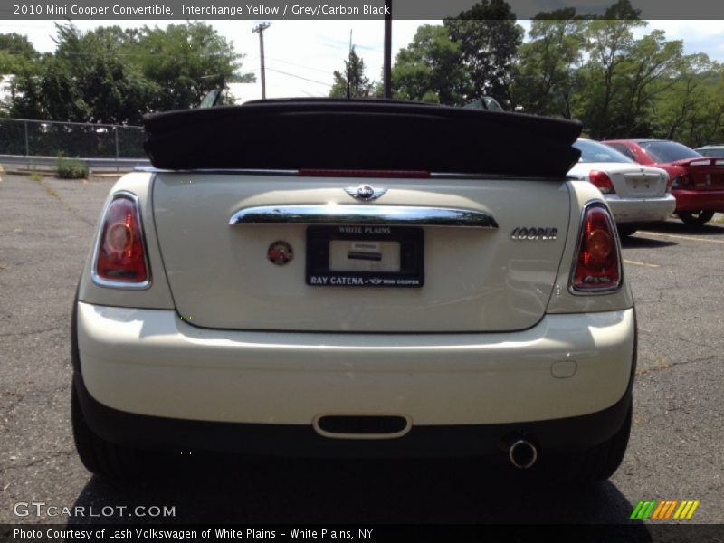 Interchange Yellow / Grey/Carbon Black 2010 Mini Cooper Convertible