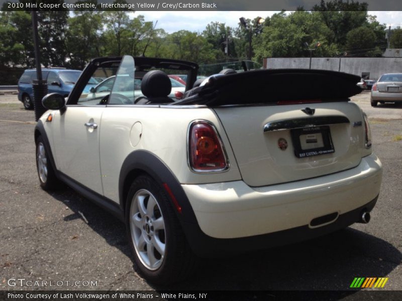 Interchange Yellow / Grey/Carbon Black 2010 Mini Cooper Convertible