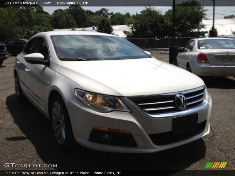 Candy White / Black 2010 Volkswagen CC Sport