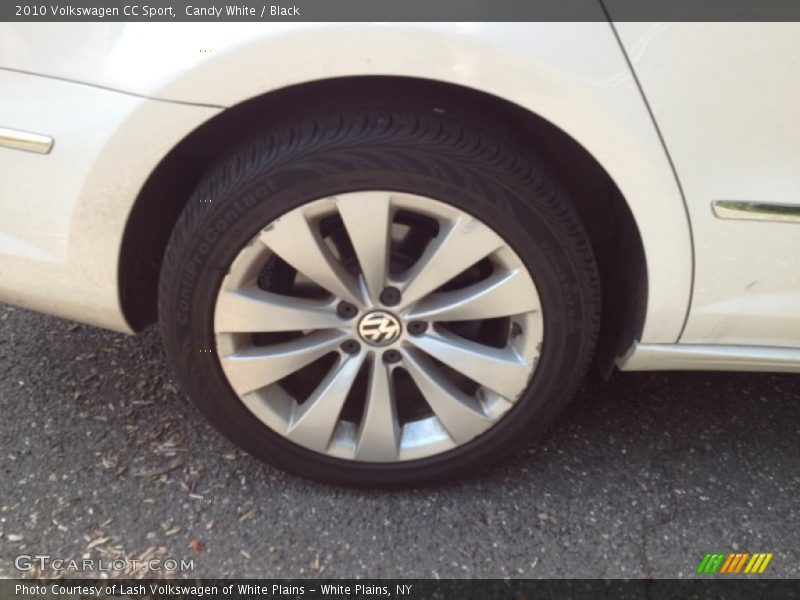 Candy White / Black 2010 Volkswagen CC Sport