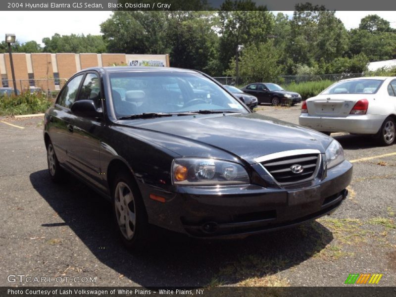Black Obsidian / Gray 2004 Hyundai Elantra GLS Sedan