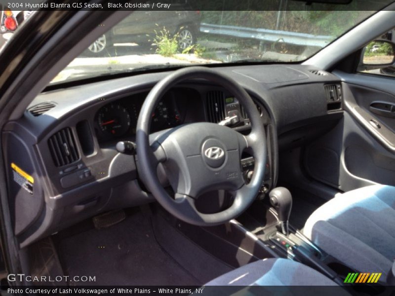 Black Obsidian / Gray 2004 Hyundai Elantra GLS Sedan