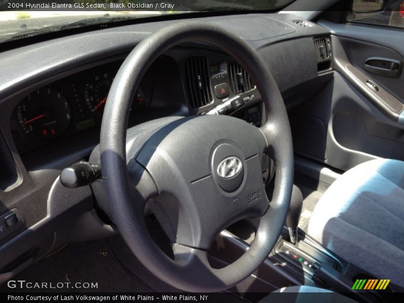 Black Obsidian / Gray 2004 Hyundai Elantra GLS Sedan