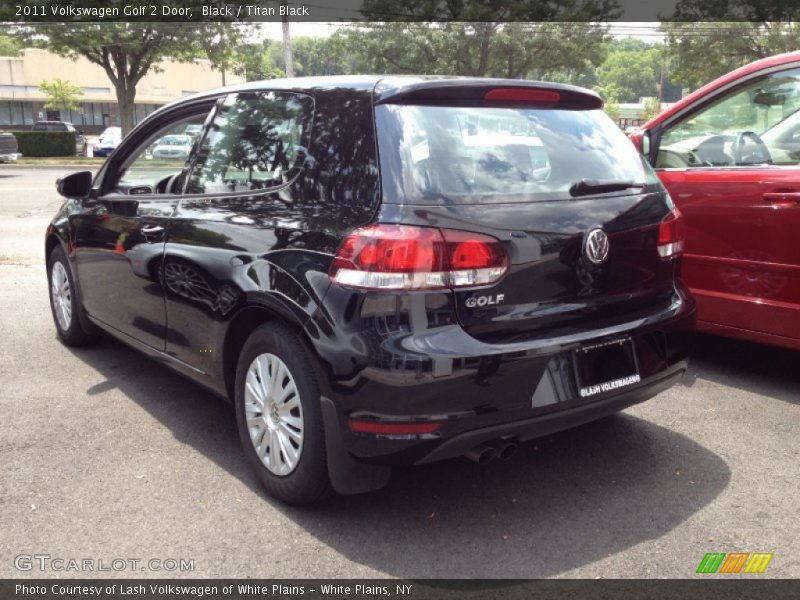 Black / Titan Black 2011 Volkswagen Golf 2 Door