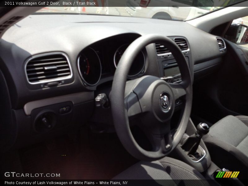 Black / Titan Black 2011 Volkswagen Golf 2 Door