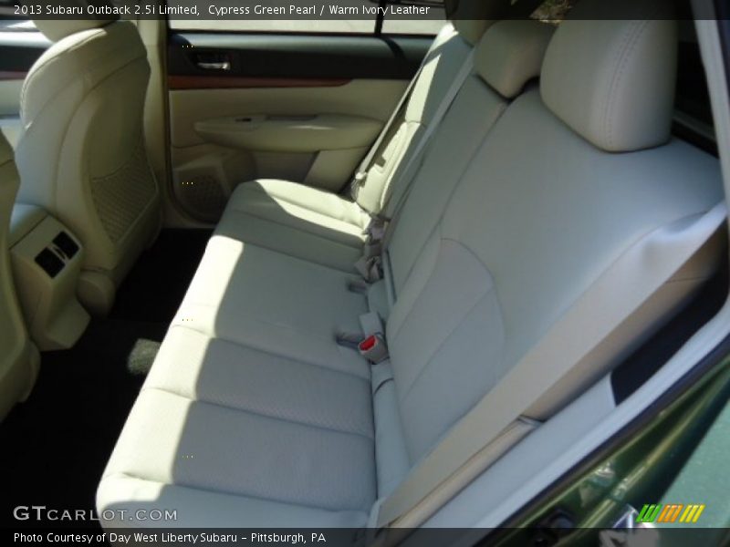 Cypress Green Pearl / Warm Ivory Leather 2013 Subaru Outback 2.5i Limited
