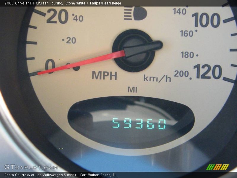 Stone White / Taupe/Pearl Beige 2003 Chrysler PT Cruiser Touring